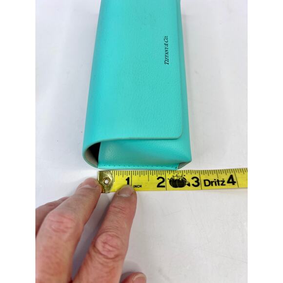 Authentic Tiffany Co Eyeglass Sunglass Leather Case w/ Gift Box & Cloth NEW - Picture 12 of 16